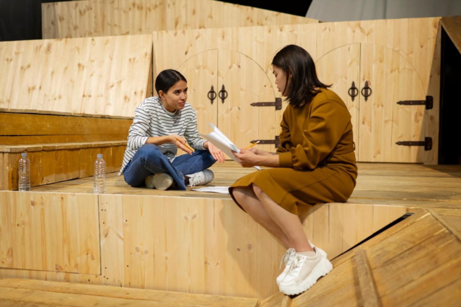 One-on-one acting coaching session